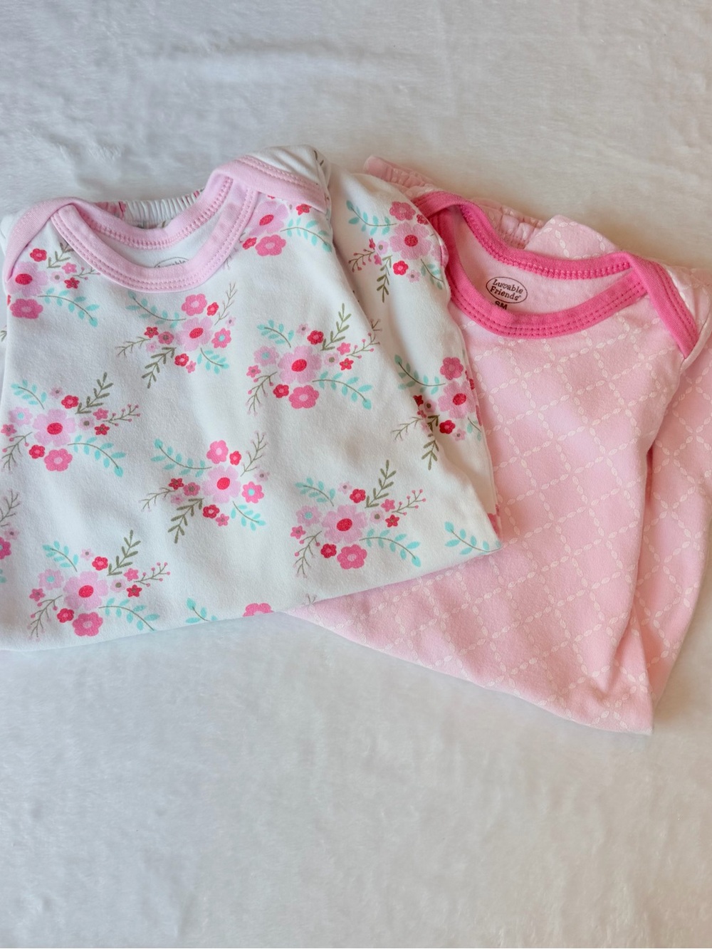 Luvable Friends - Pink 2-Pack Gown Set
